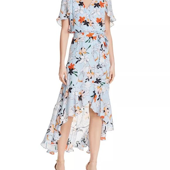 Parker Demi High-Low Silk Dress - Picture 1 of 10